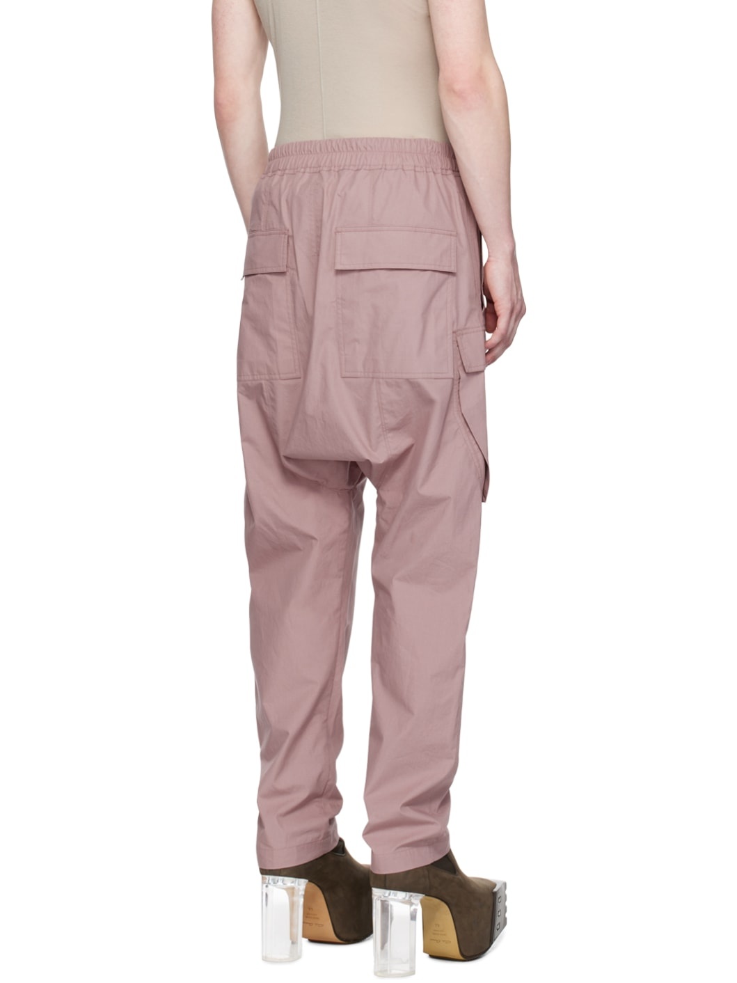 Pink Long Cargo Pants - 3