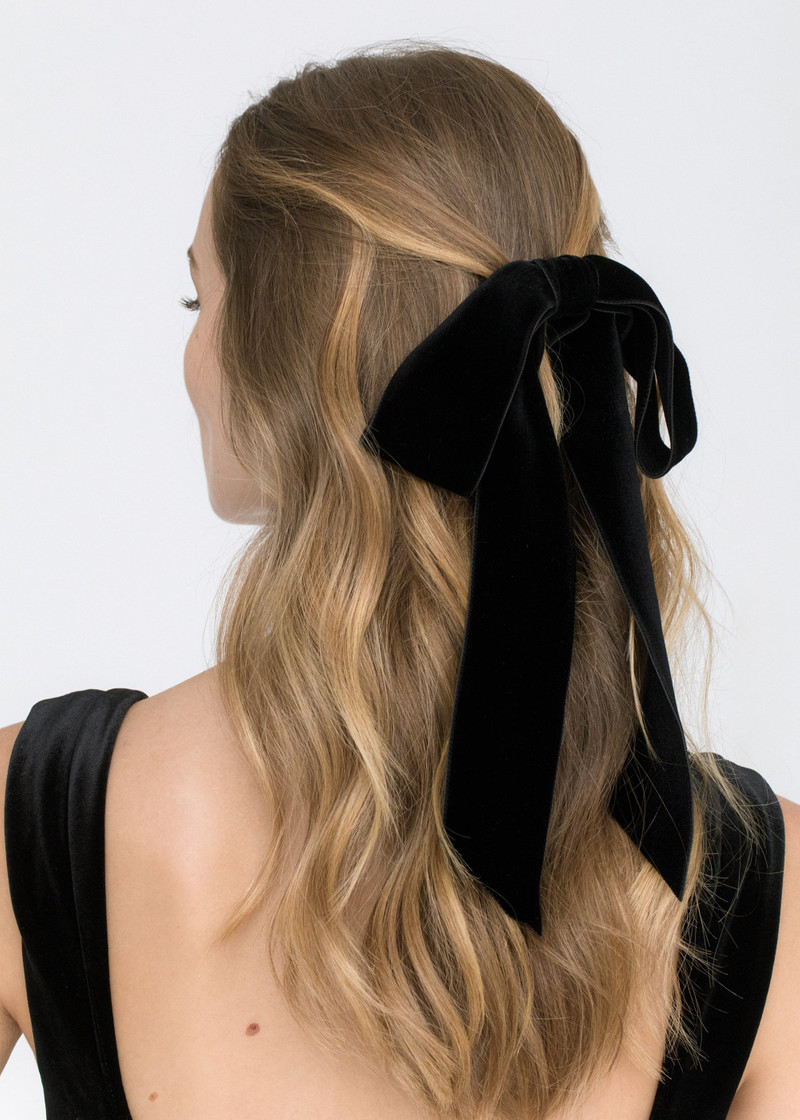 Jennifer Behr Adley Velvet Bow Barrette outlook