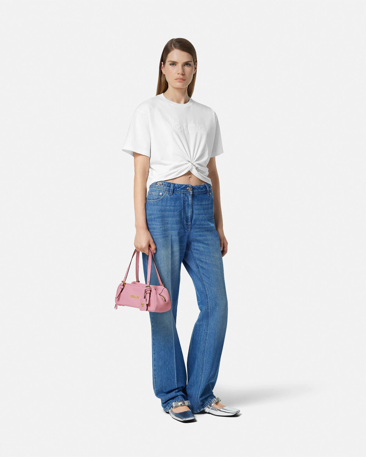 Versace Tag Bowling Shoulder Bag - 3