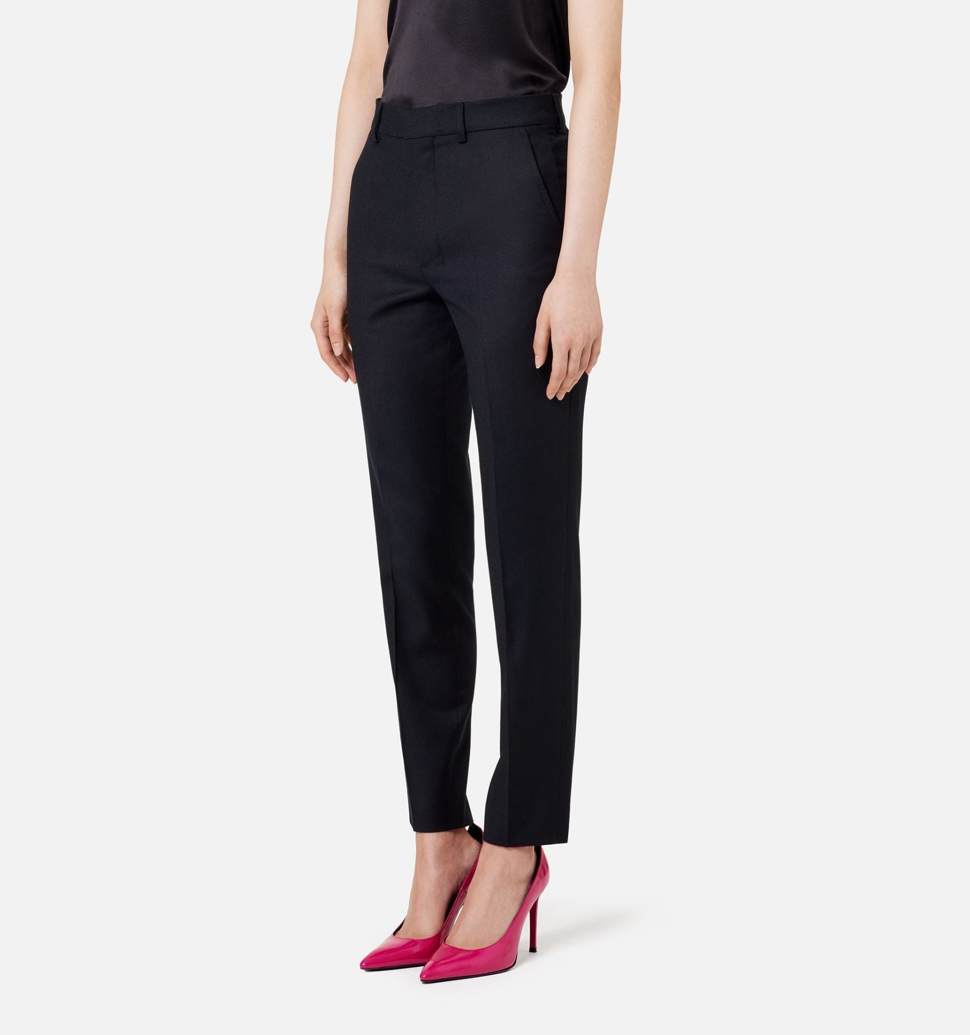 Cigarette Fit Trousers - 3