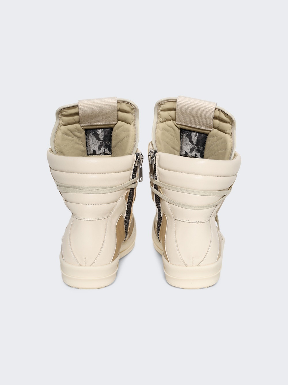 Hollywood Geobasket High Top Sneakers Parchment And Milk - 4