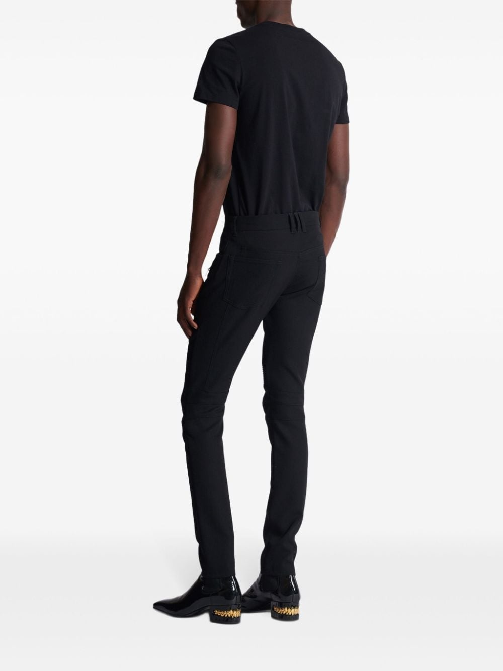 tailored biker trousers - 4
