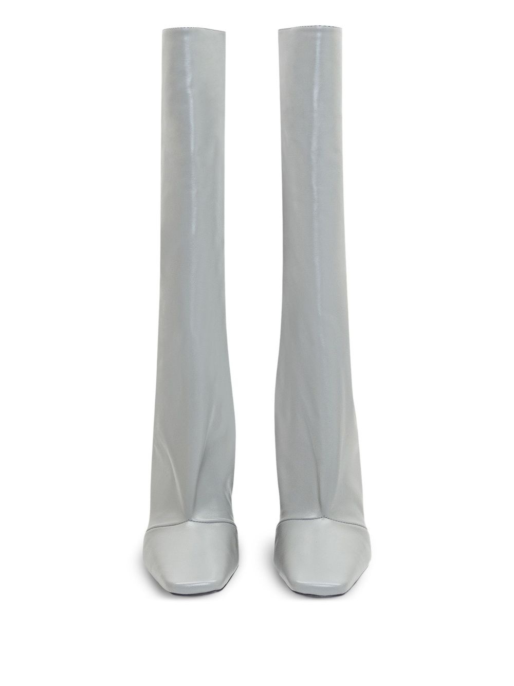 high-heeled thigh-high boots - 2