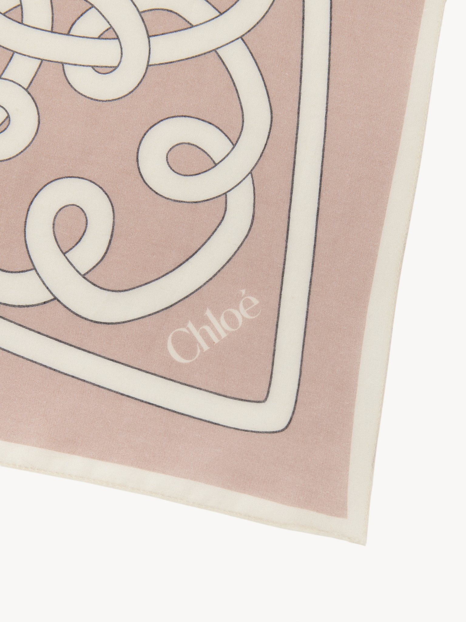THE CHLOÉ ICONIC PRINT SCARF IN COTTON & SILK - 2