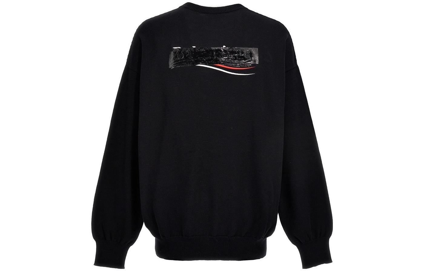 Balenciaga Gaffer Oversized Sweatshirt 'Black' 719158T32631000 - 2