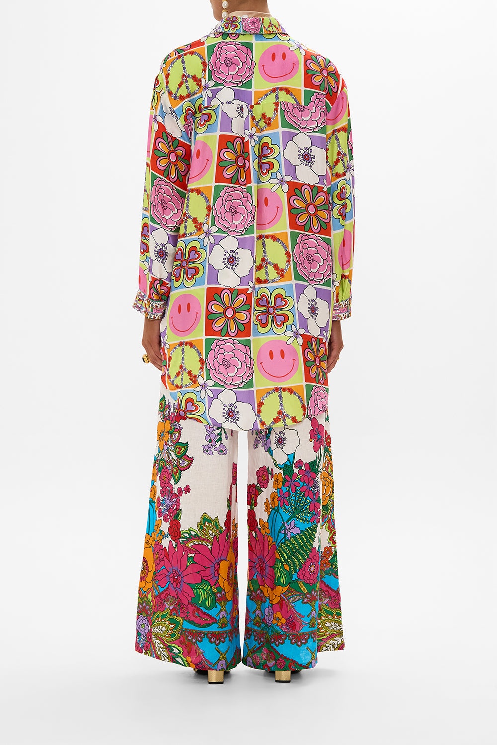 WIDE LEG TROUSER WITH FRONT POCKETS - 10