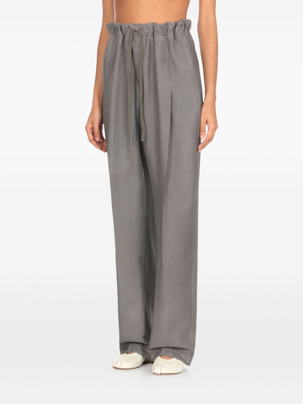 drawstring-waist trousers - 3