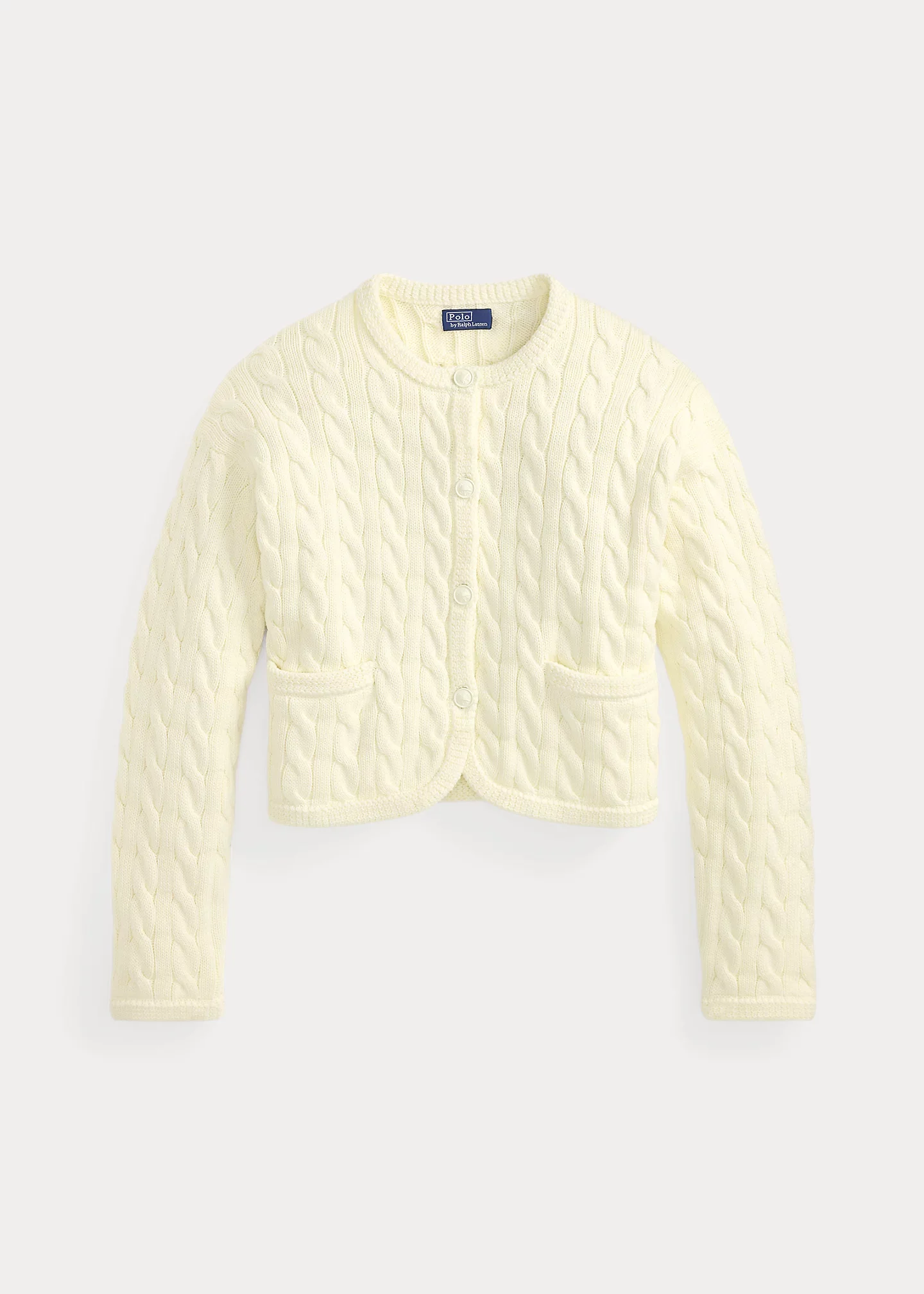 Cable-Knit Cotton-Blend Cardigan - 1