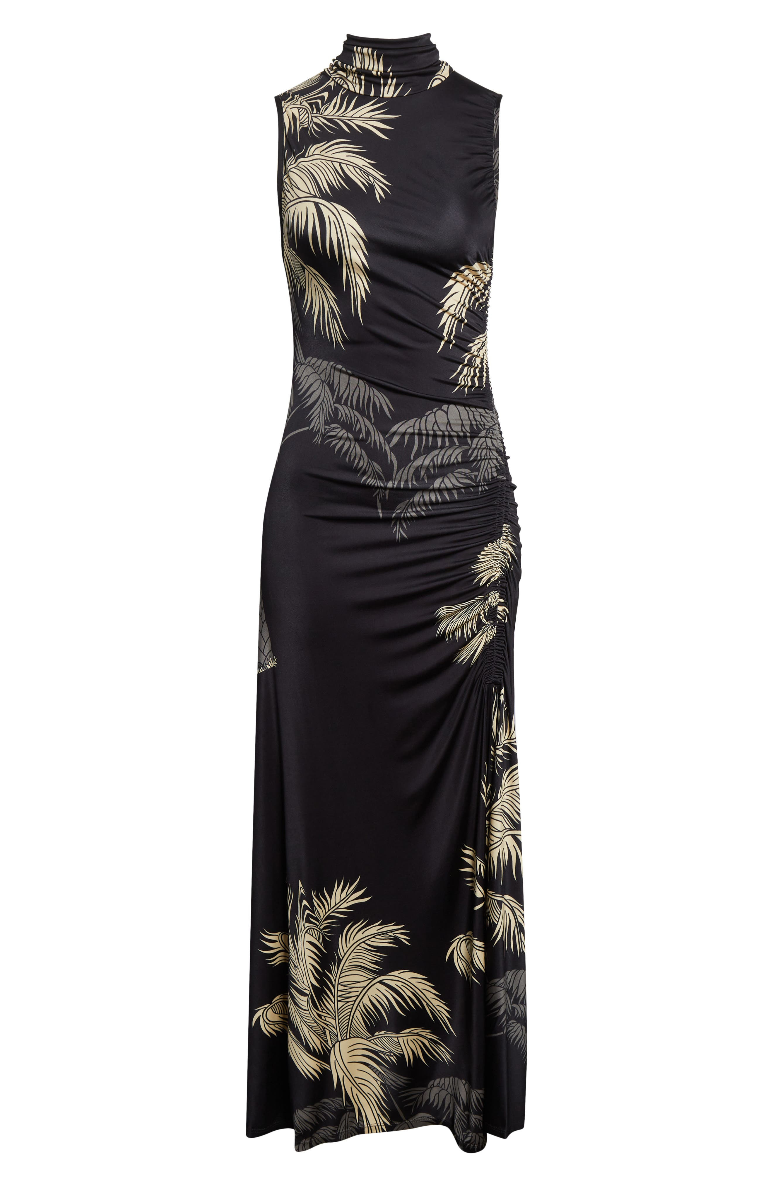Johanna Ortiz Moon Goddess Sleeveless Jersey Maxi Dress in Black /Ecru at Nordstrom - 5