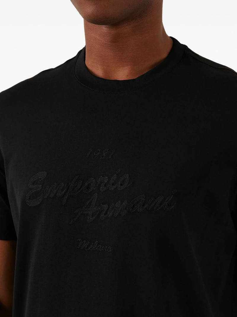 logo-embroidered T-shirt 5