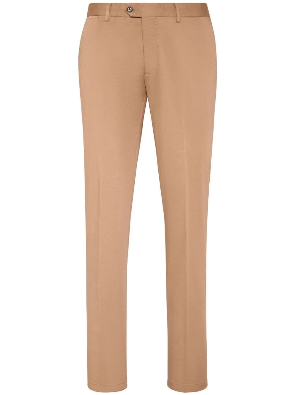 pressed-crease cotton chinos - 1