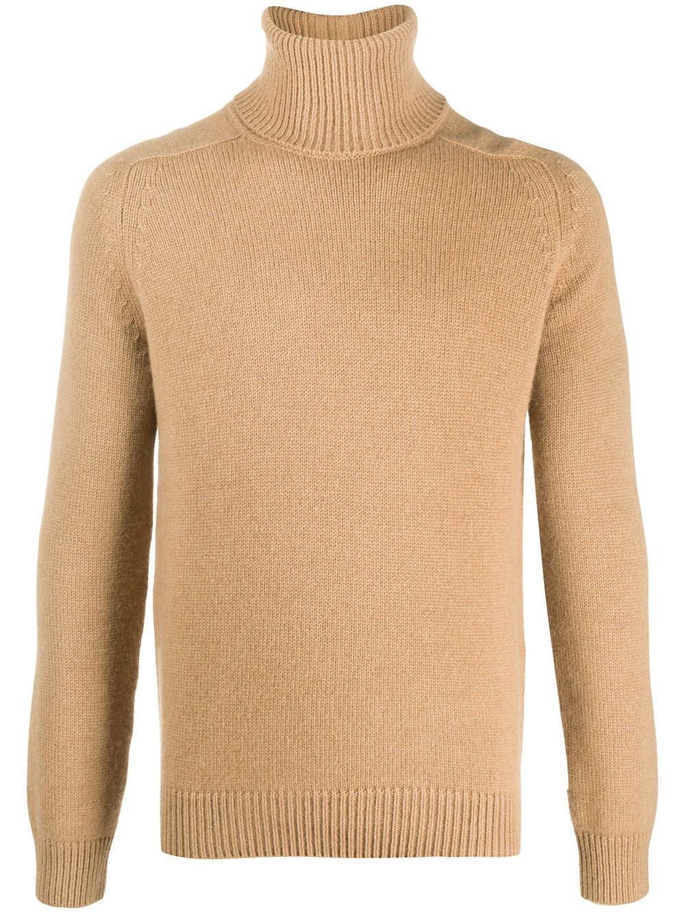 roll-neck raglan-sleeve jumper - 1