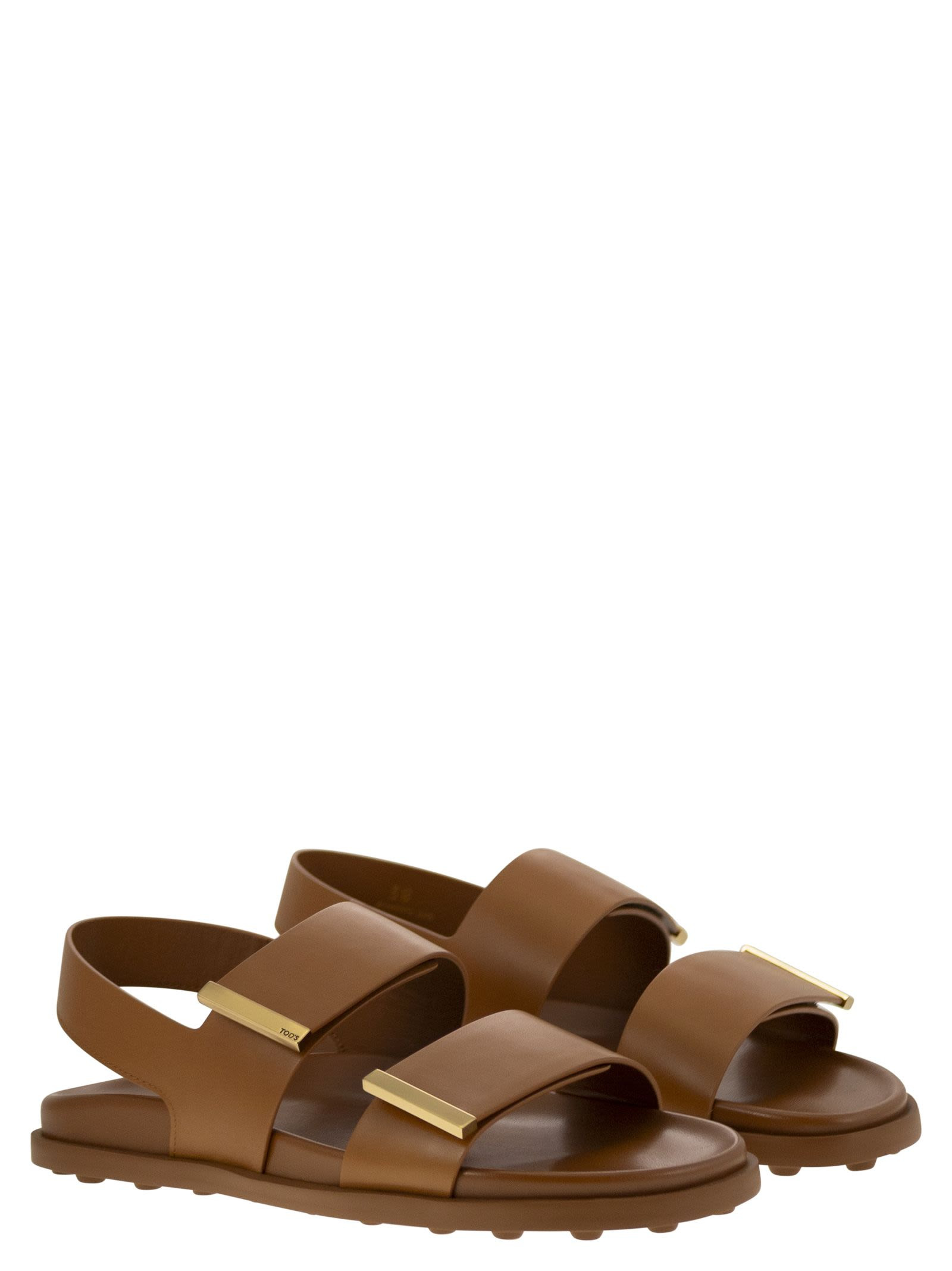 Tod's Women Sandal With Two Leather Straps - 4