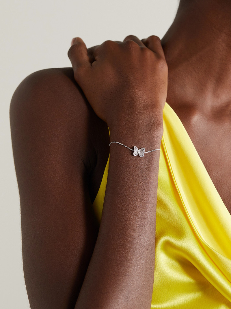 De Beers Portraits Of Nature Butterfly 18-karat White Gold Diamond Bracelet outlook