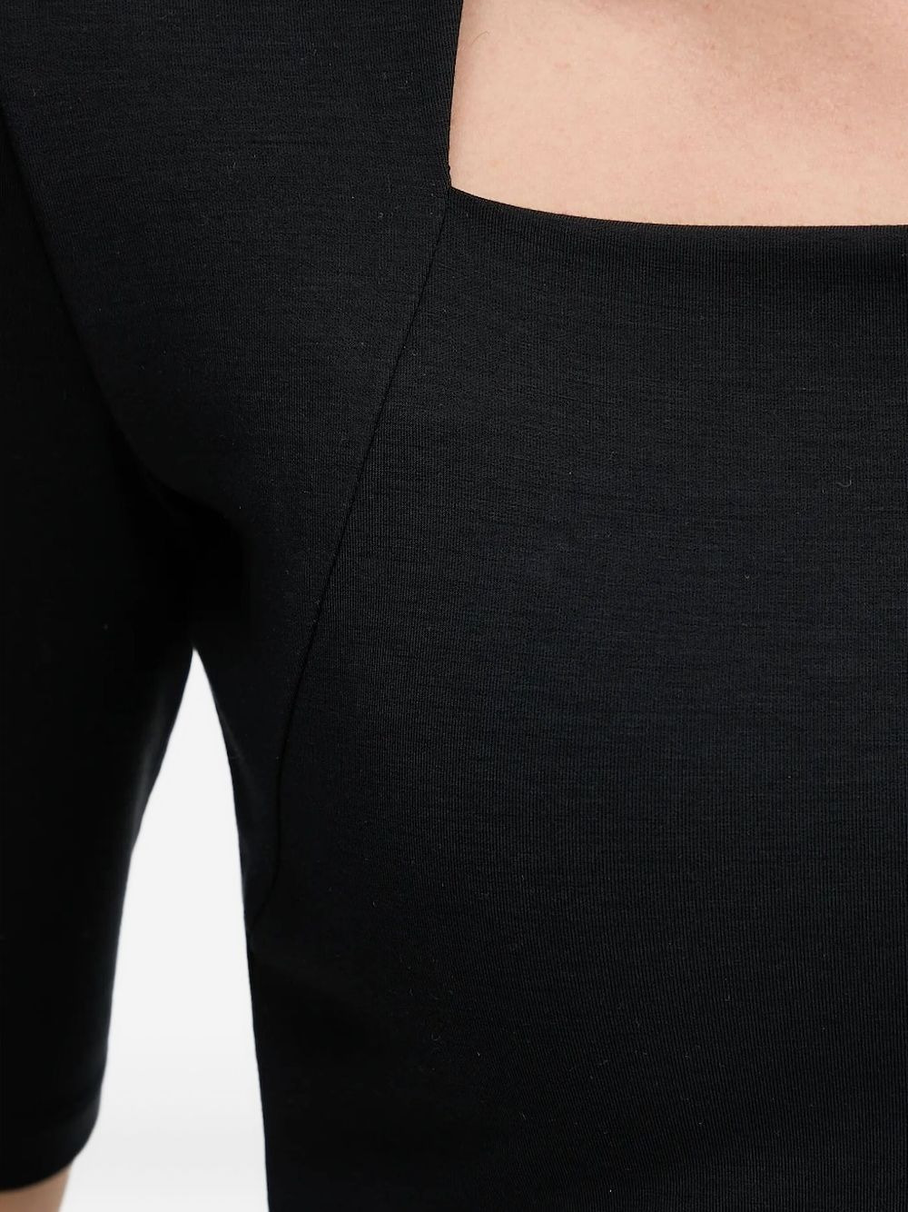 square-neck short-sleeve top - 3