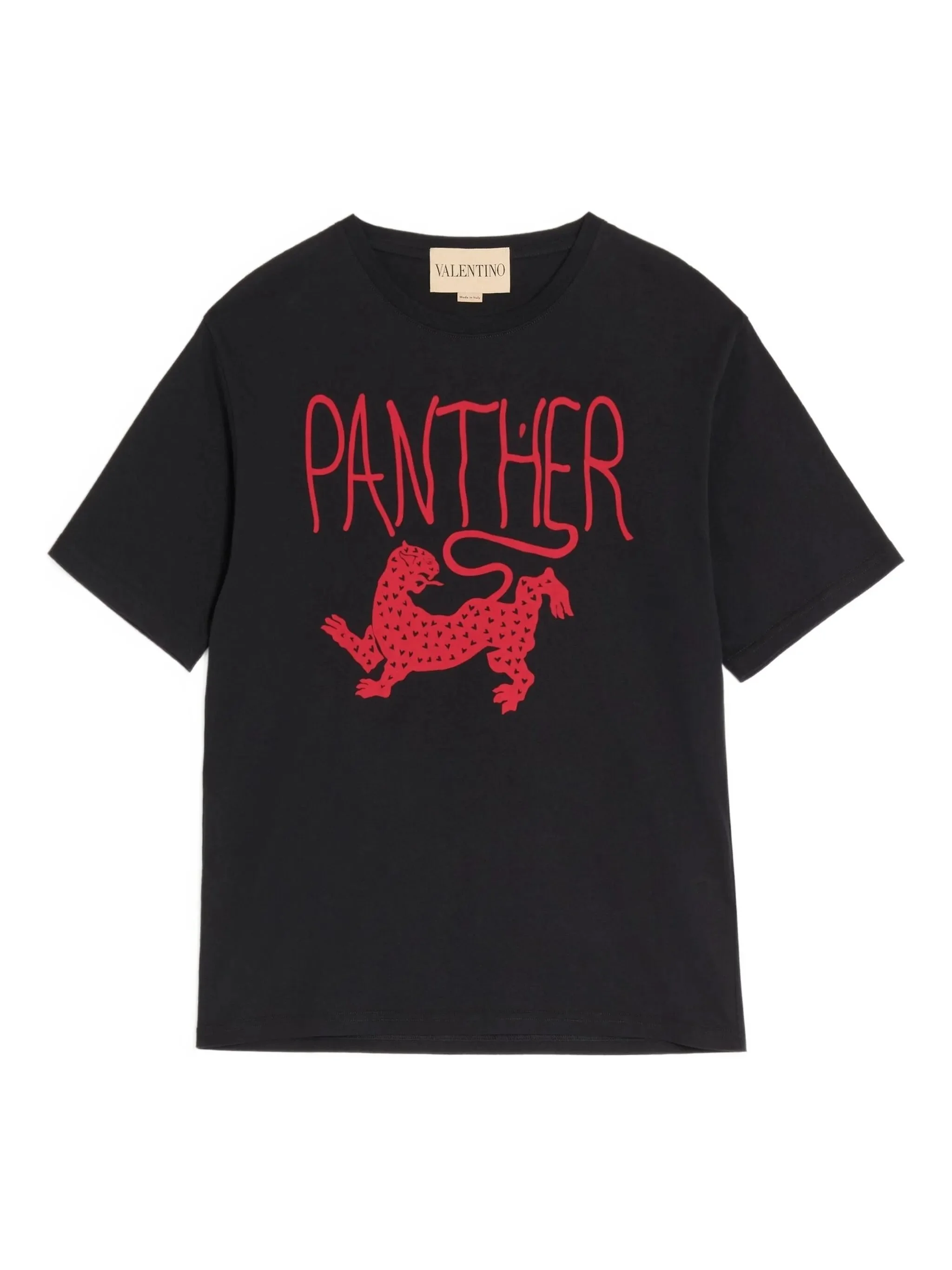 panther print cotton T-shirt - 1