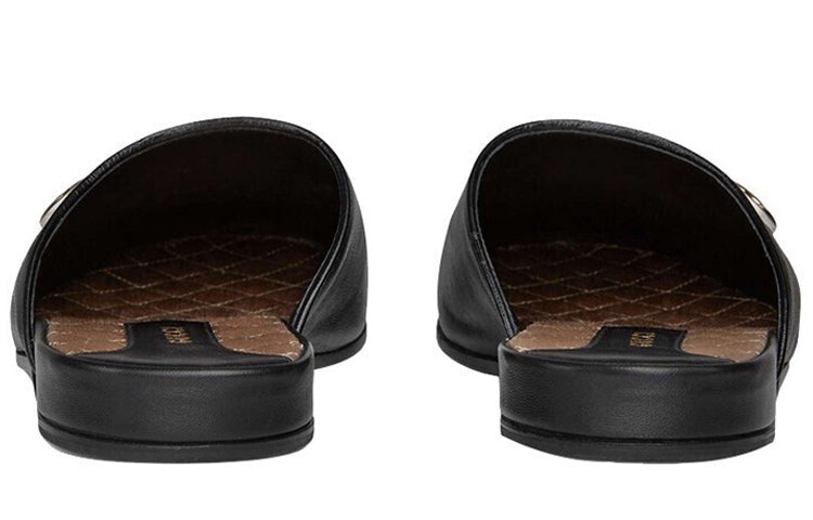 (WMNS) Gucci NY Yankees x Princetown G 'Black' 536794-0G0L0-6464 - 4