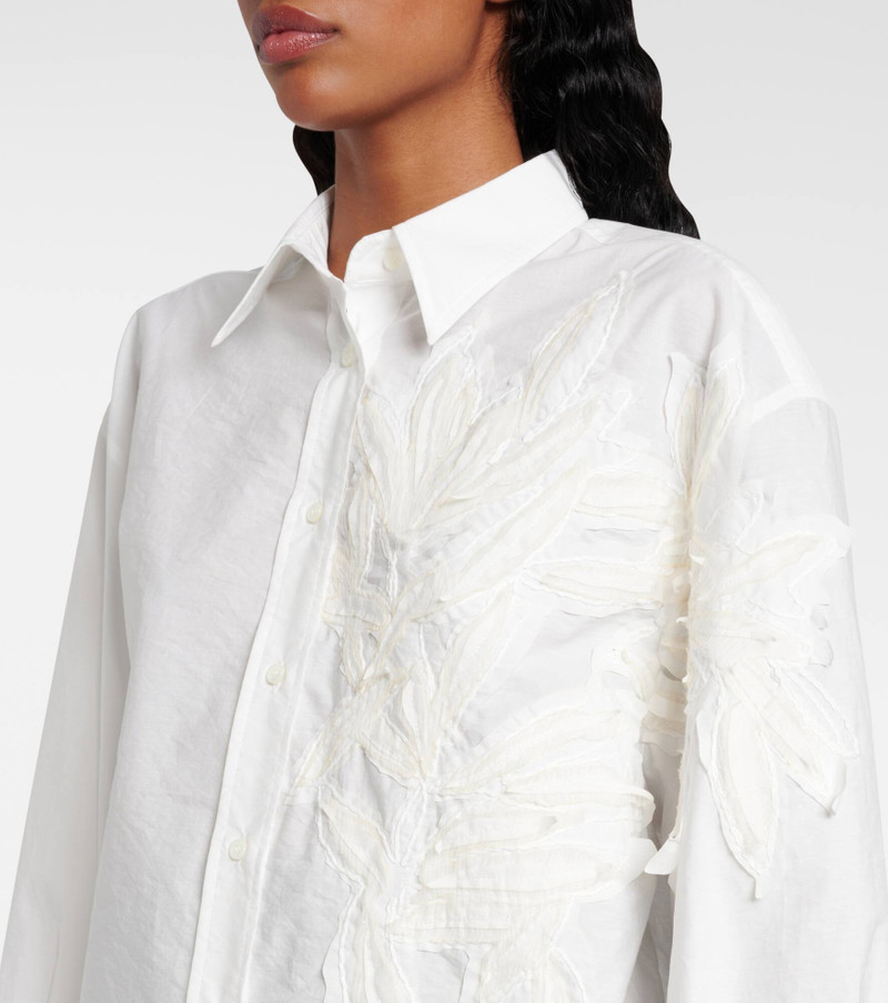 floral-appliqué shirt 4