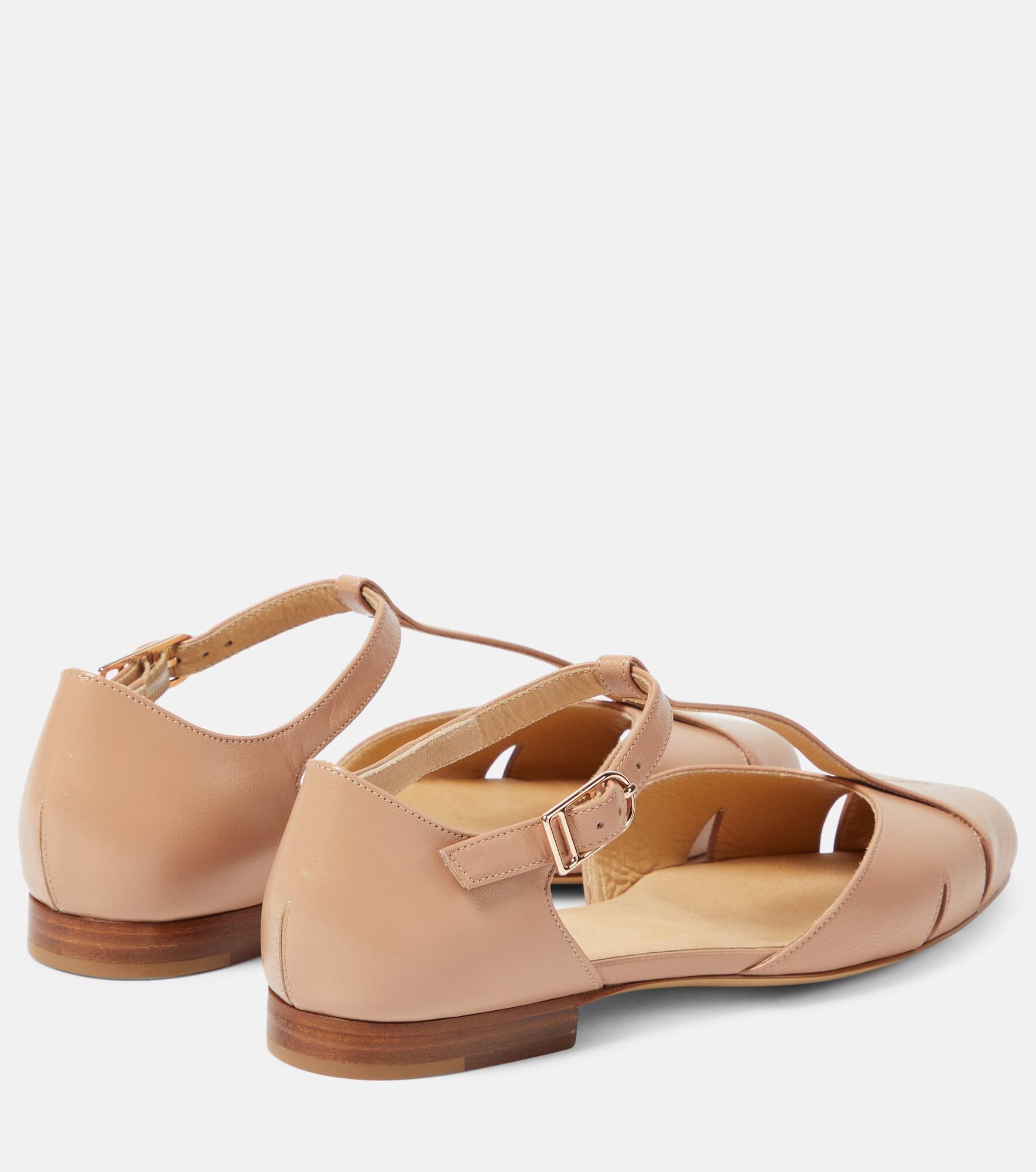 Harlow leather ballet flats - 3