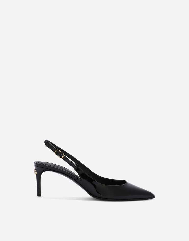 Patent leather Cardinale slingbacks - 1