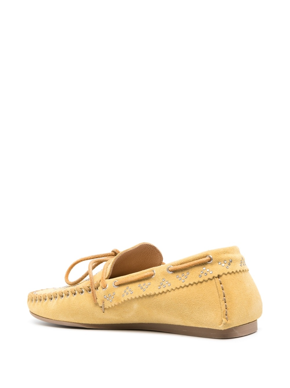 Freen stud-embellished suede loafers - 3