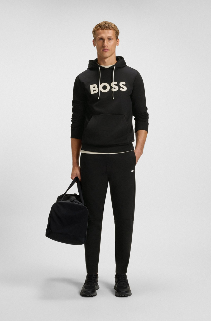 BOSS COTTON TRACKSUIT BOTTOMS WITH STRIPED TRIMS outlook