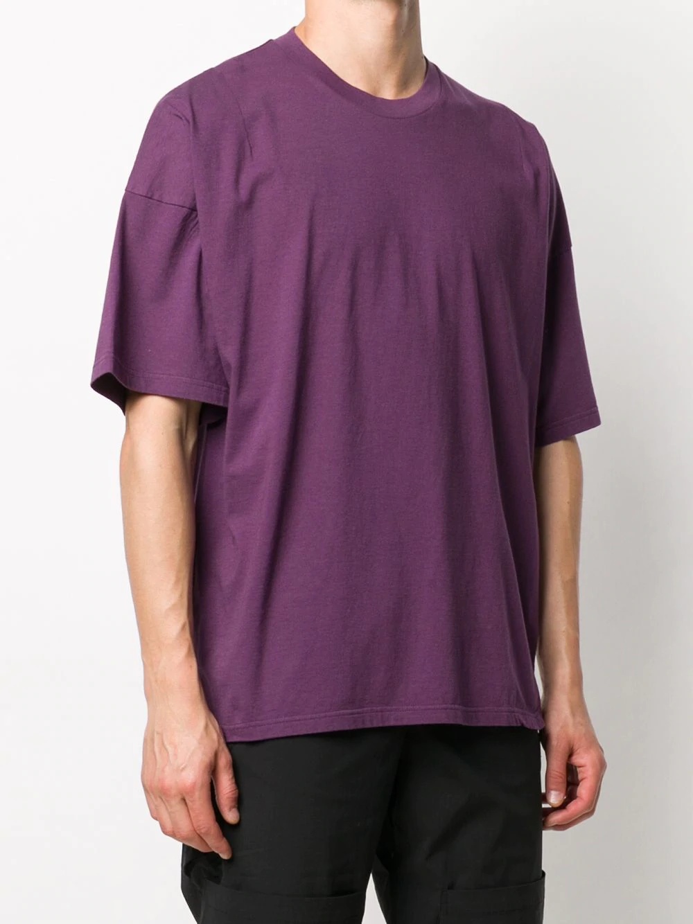 dropped shoulder T-shirt  - 3