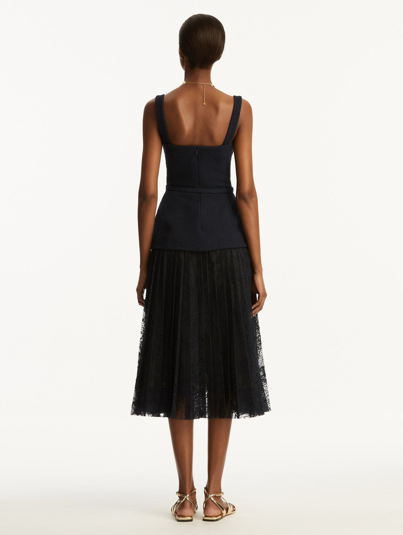 ORCHID GUIPURE & TWEED DRESS 3