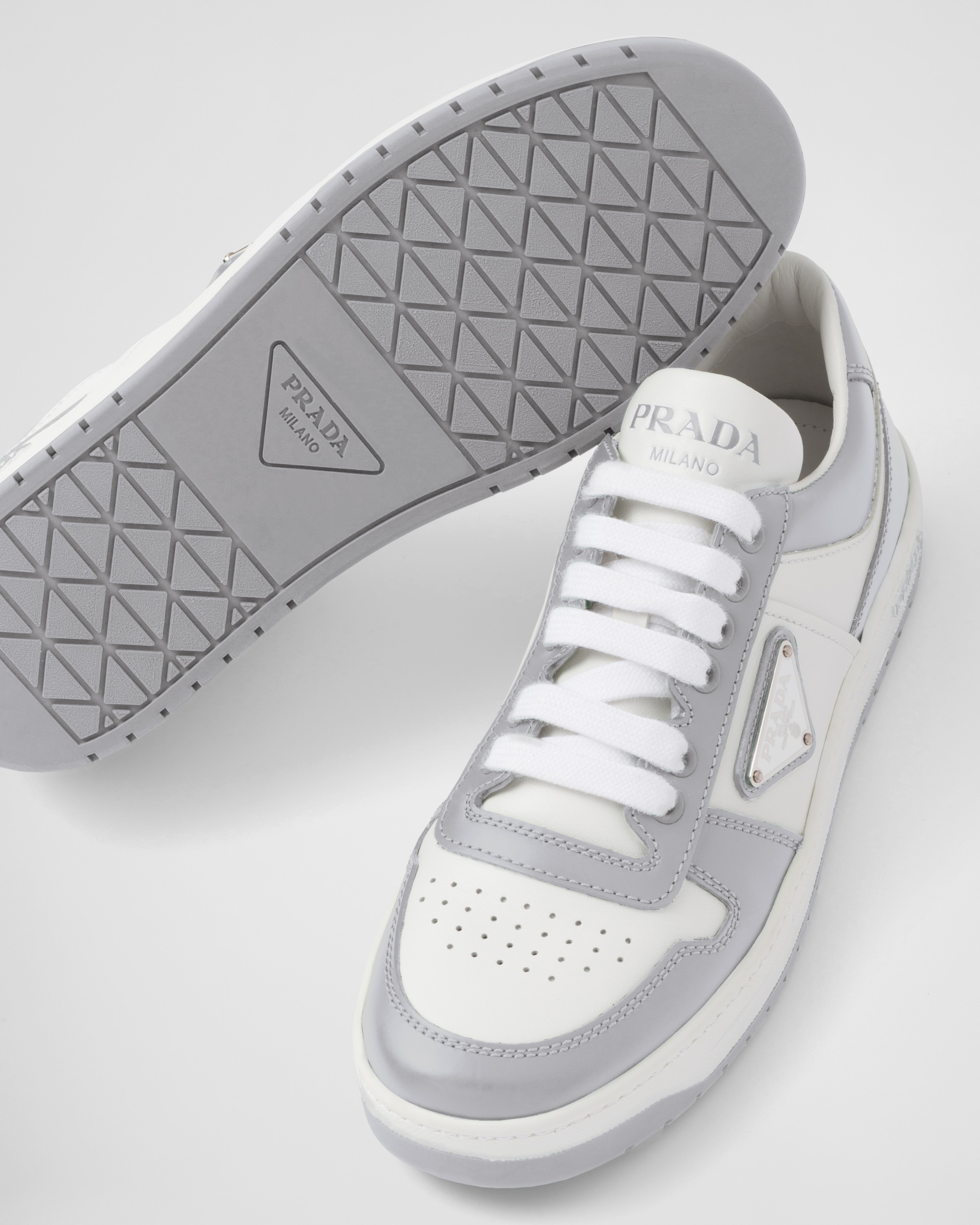 Downtown perforated leather sneakers