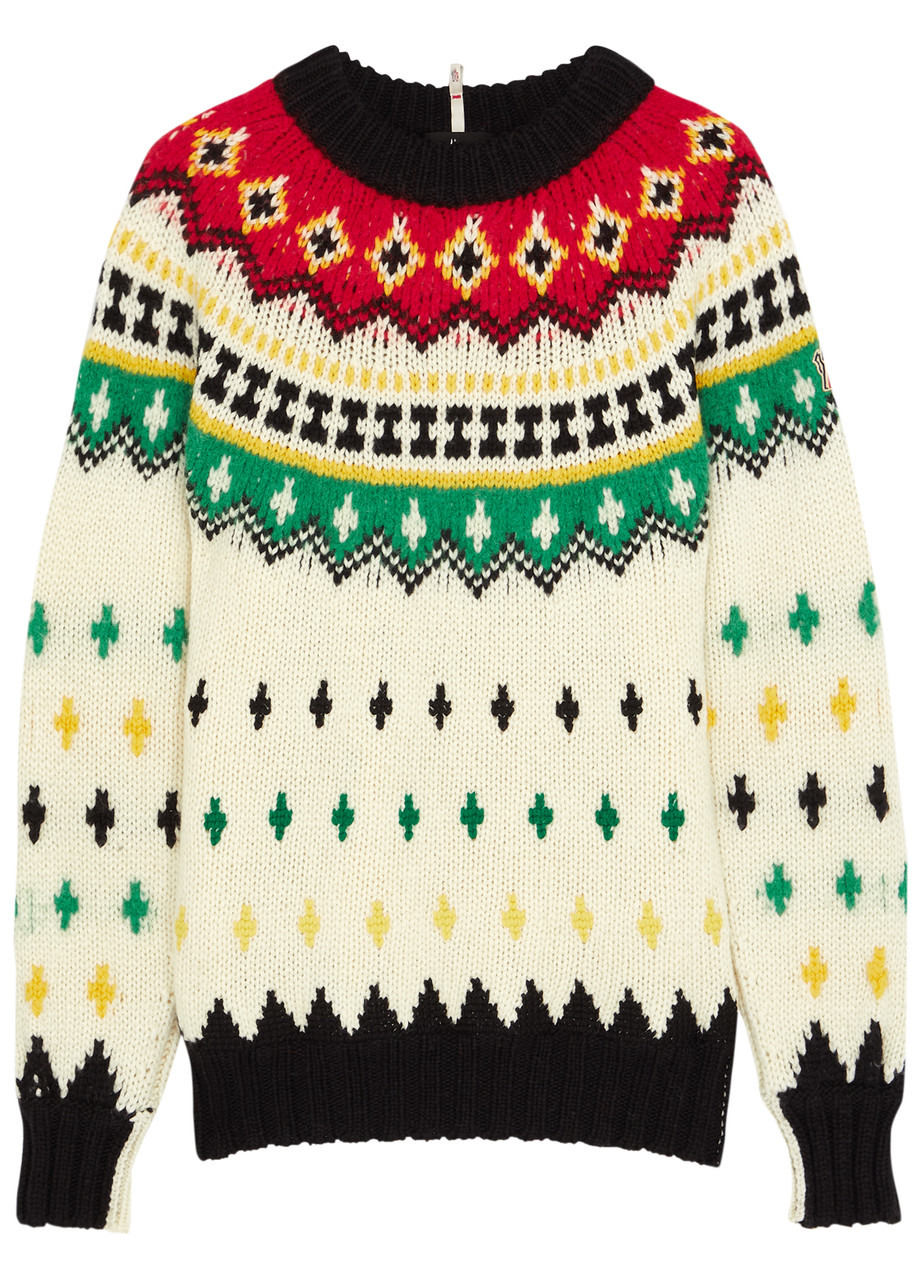 Fair Isle wool-blend jumper - 1