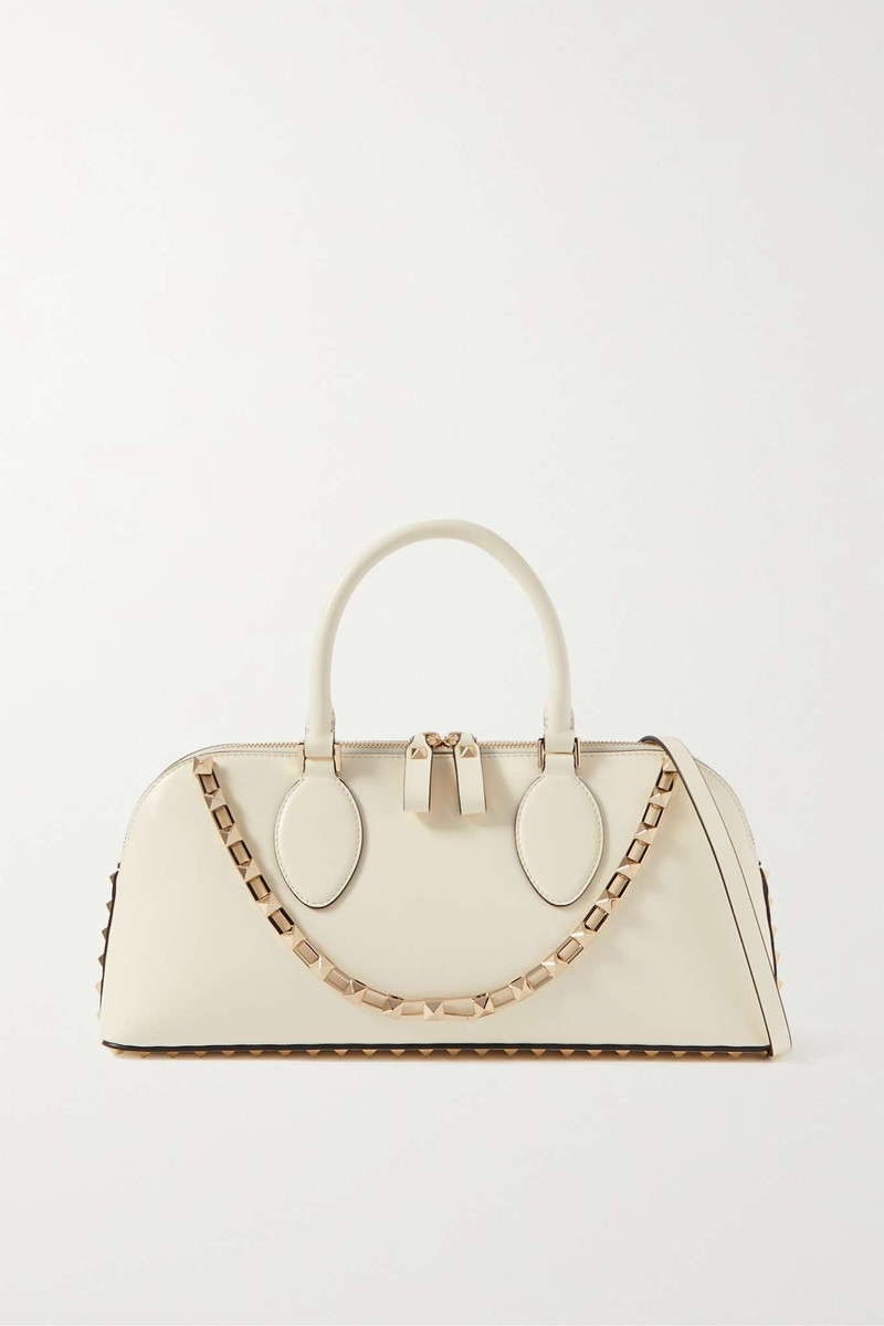 Rockstud leather tote - 1