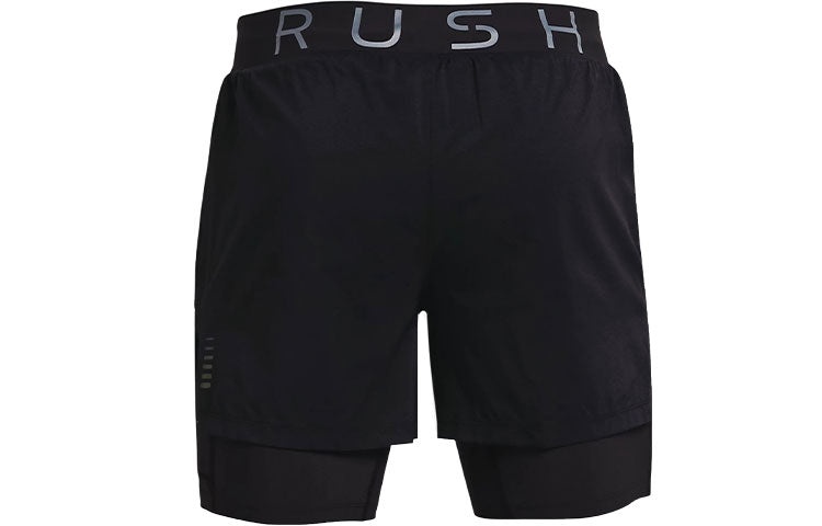 Under Armour Rush 2-in-1 Running Shorts 'Black' 1361577-001 - 2