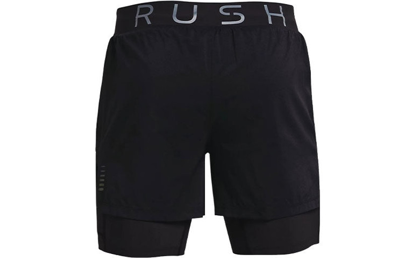 Under Armour Under Armour Rush 2-in-1 Running Shorts 'Black' 1361577-001 outlook