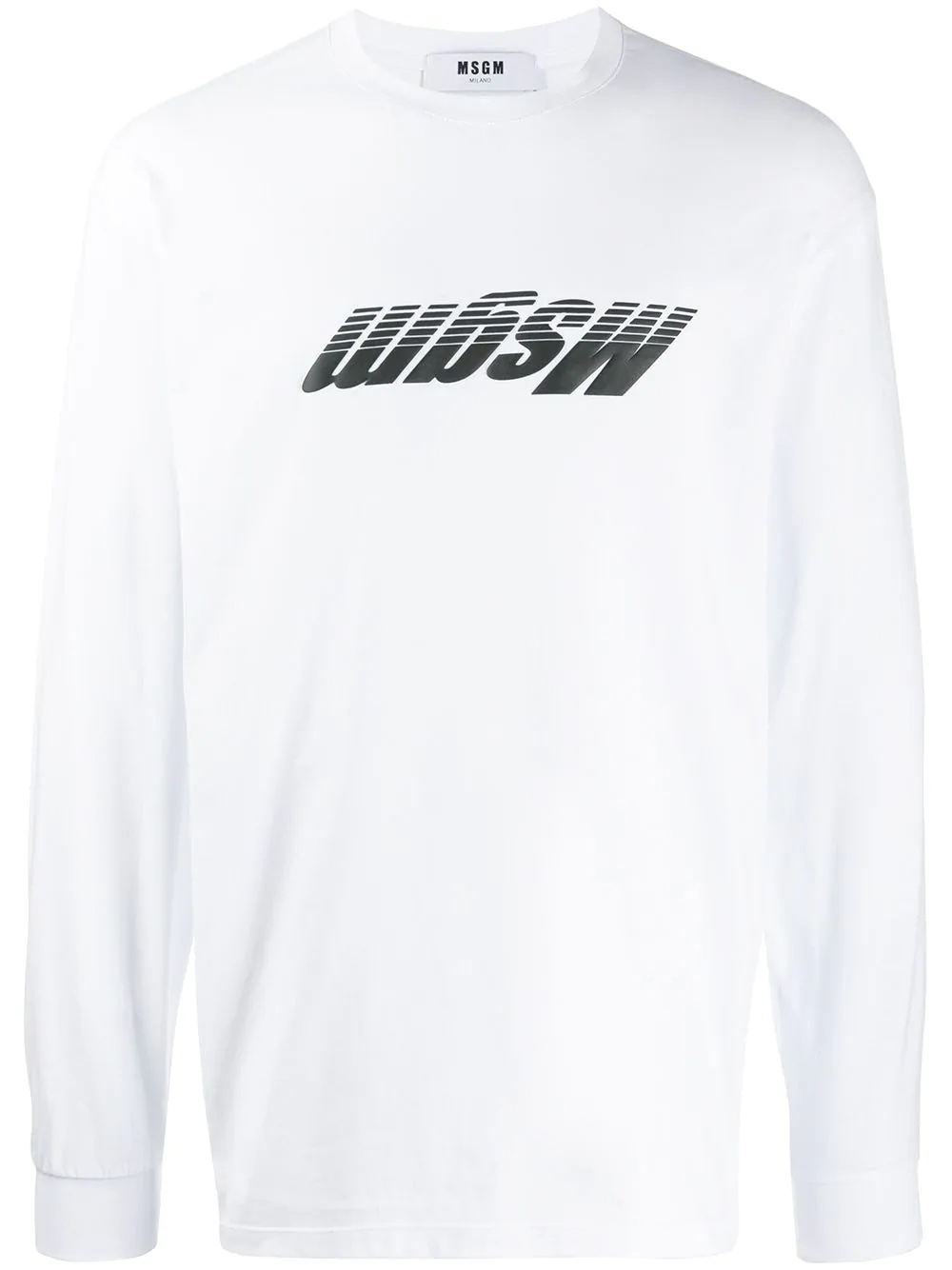 inverted logo printed sweatshirt - 1