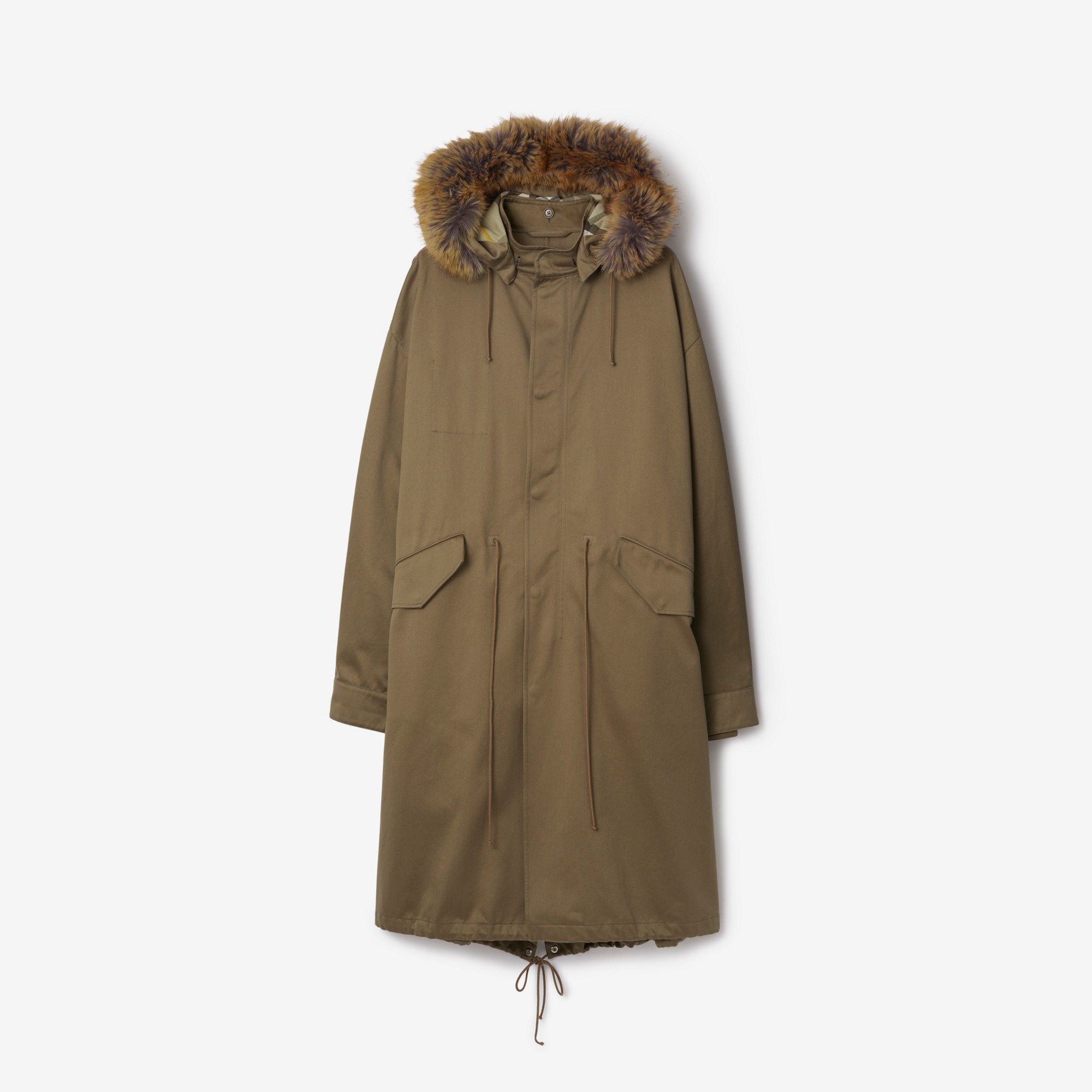 Faux Fur and Cotton Parka - 1