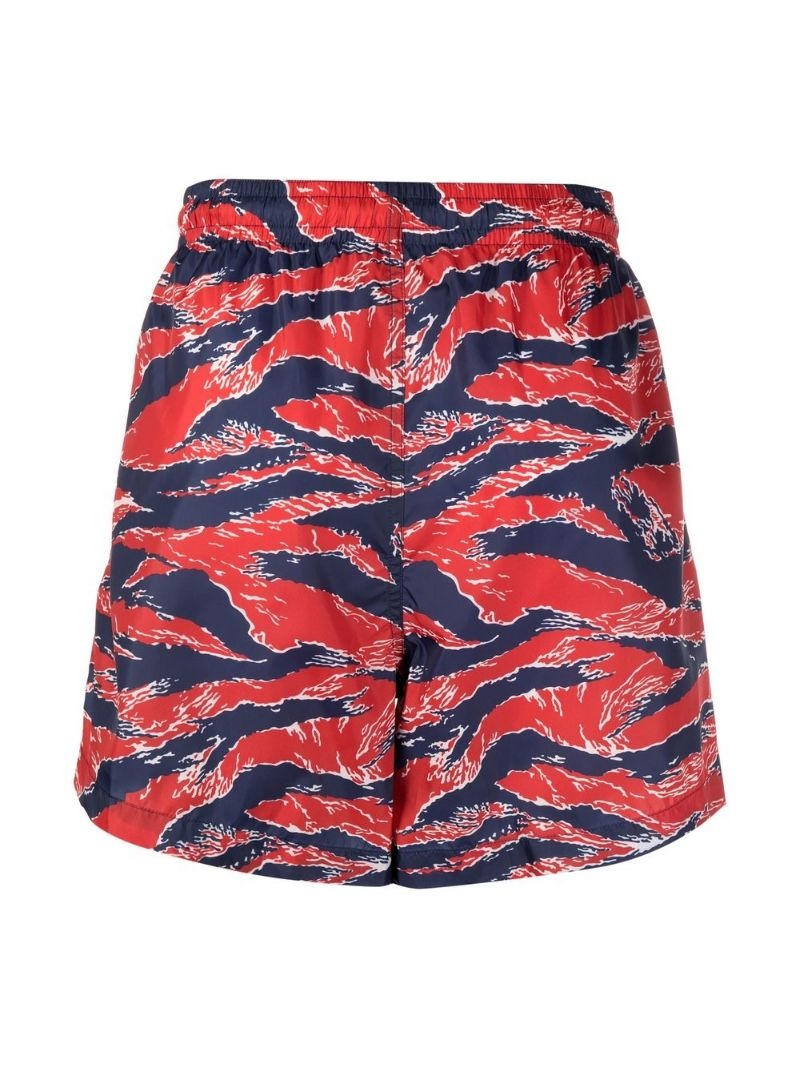 patterned drawstring swim shorts - 2
