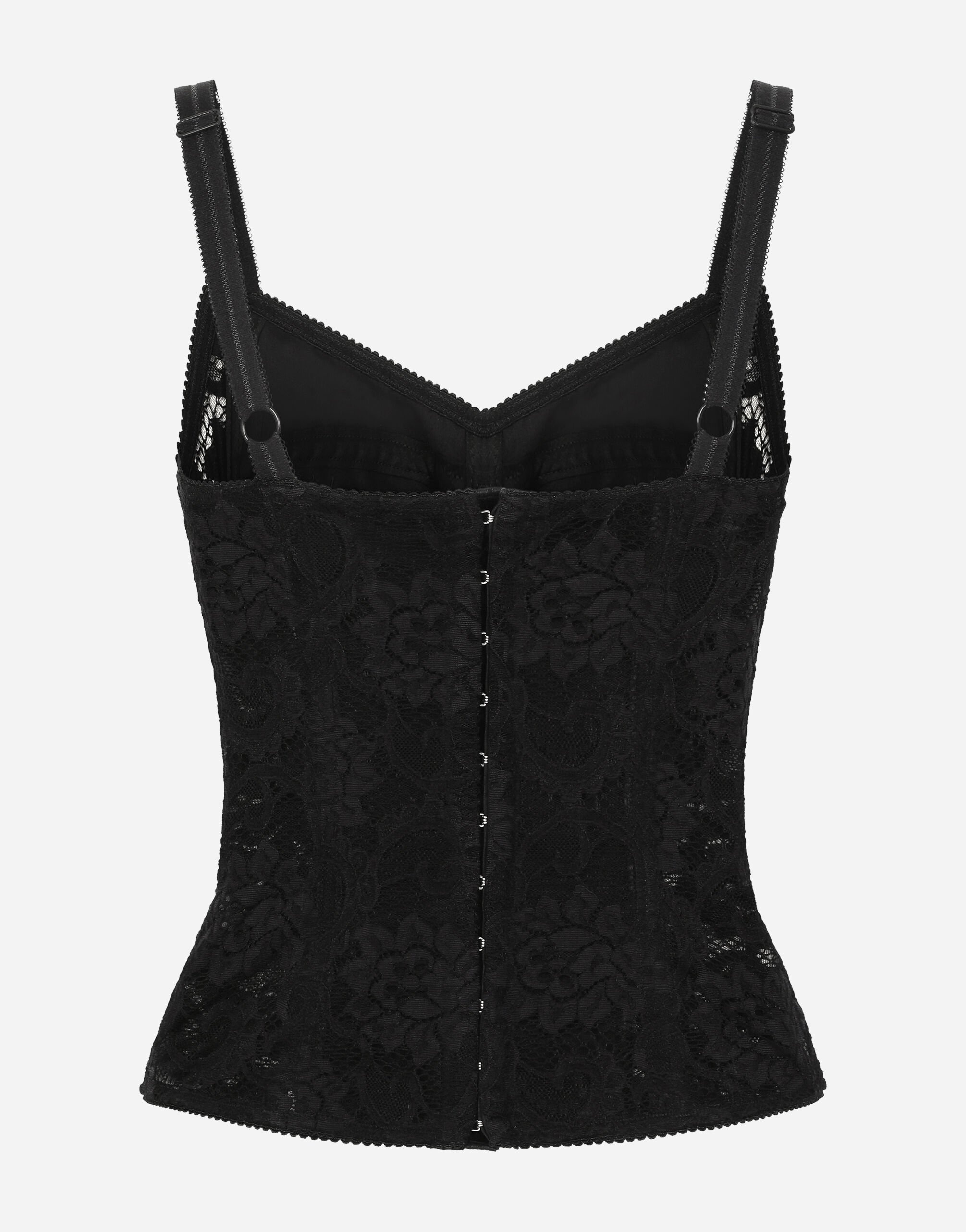 Corset lace and satin top - 2