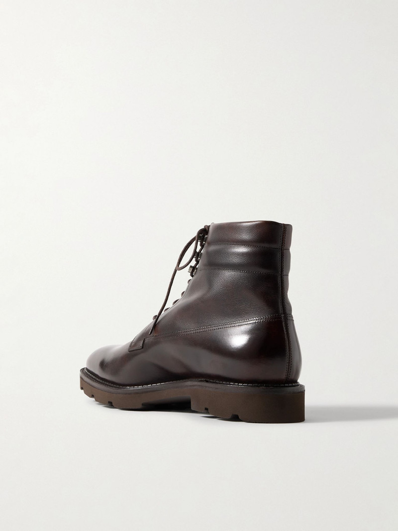 Alder Burnished-Leather Boots Dark brown 3
