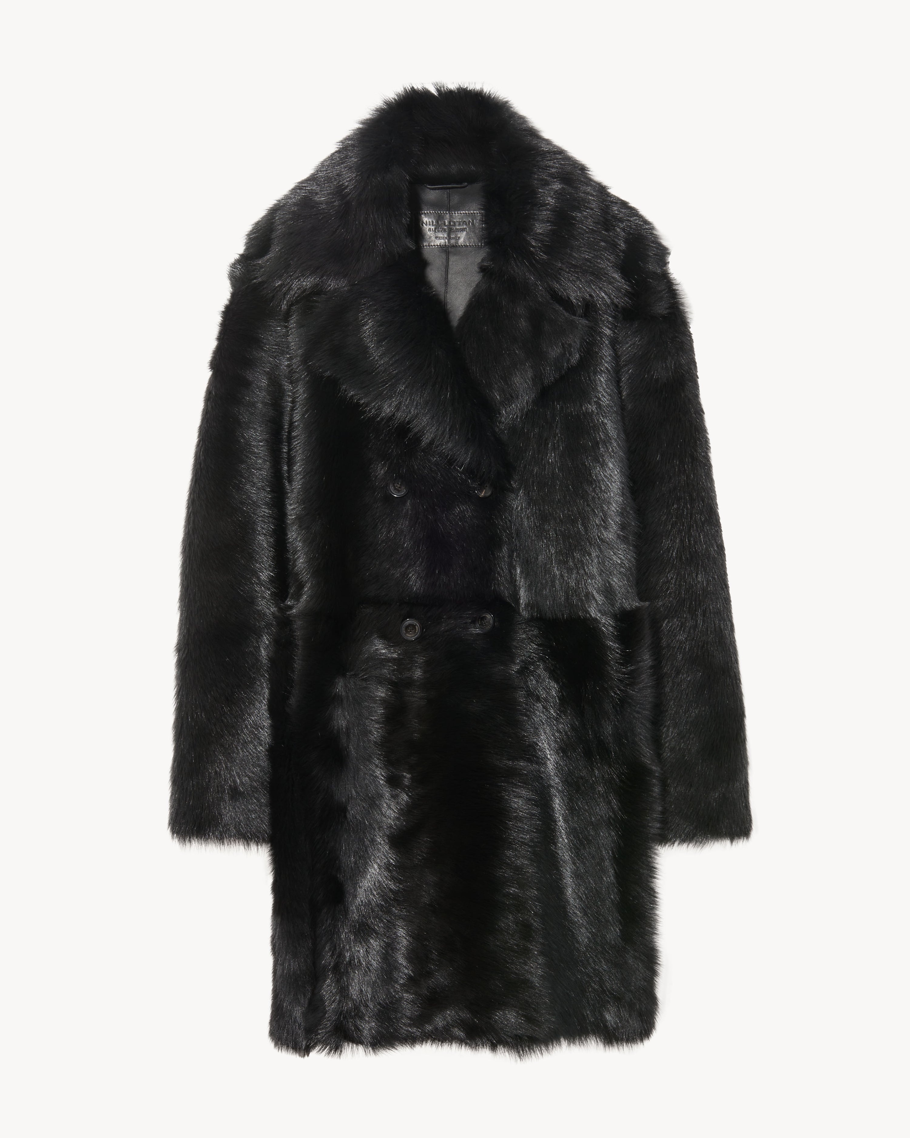 FAUSTINE DOUBLE BREASTED SHEARLING COAT - 1