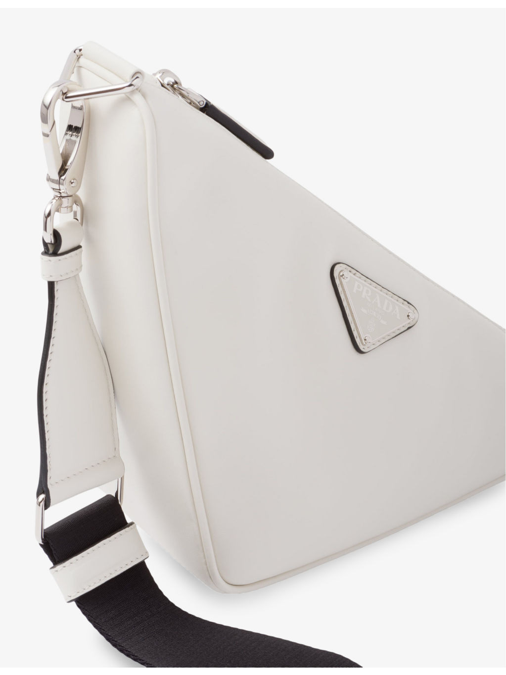 Triangle leather cross-body bag - 5
