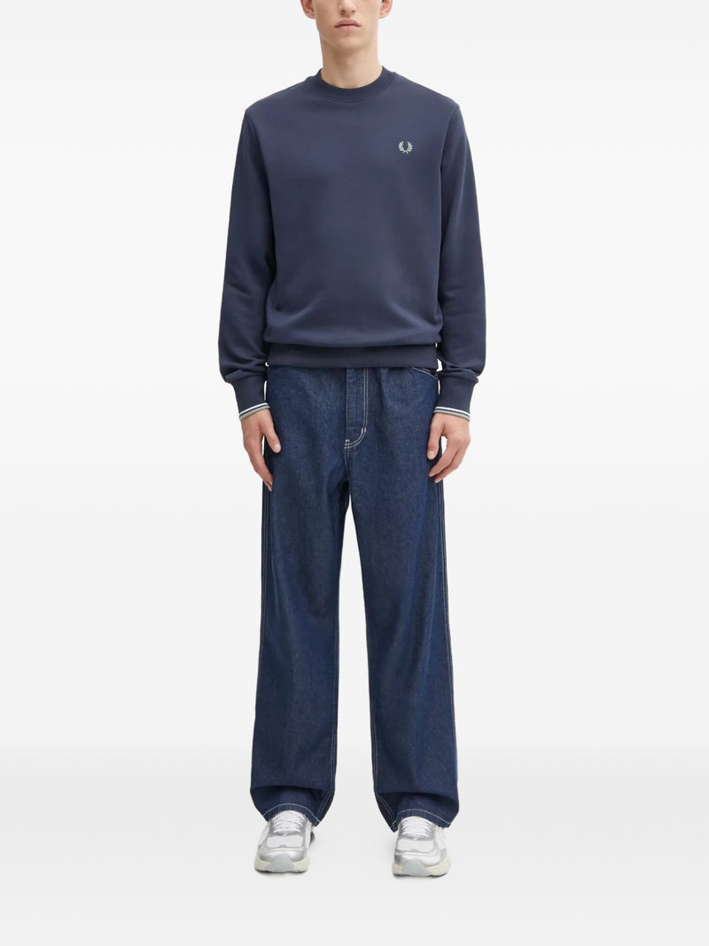 GRAMICCI Sutter contrast-stitch denim trousers outlook