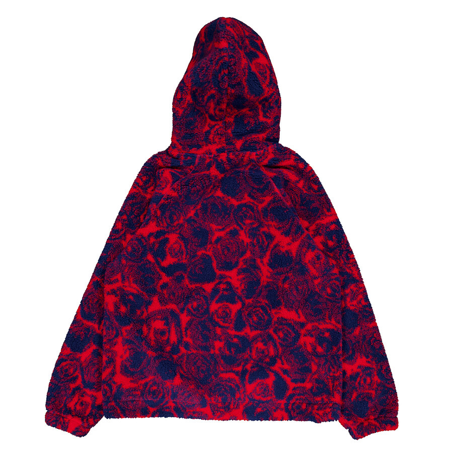 Burberry Abstract Rose Print Fleece Hoodie - 7