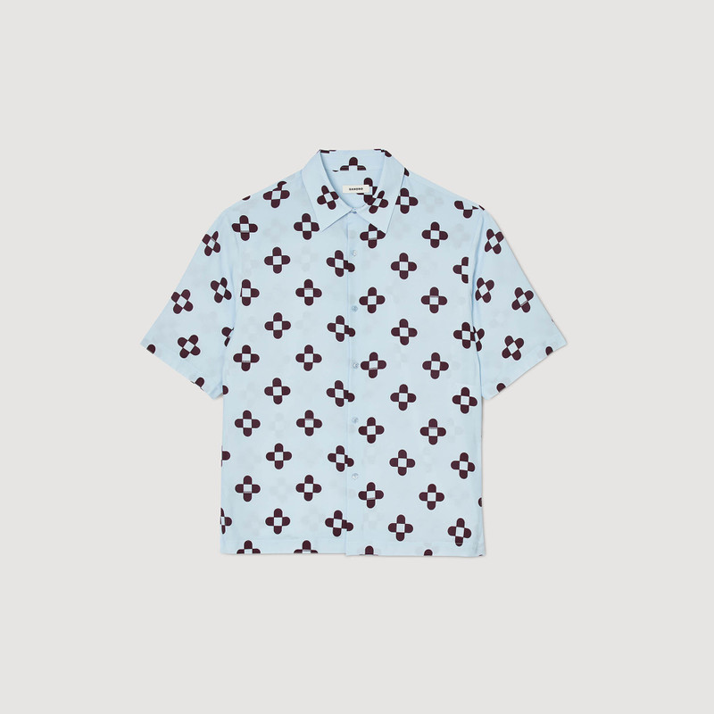 CROSS FLOWER SHORT-SLEEVED SHIRT 1