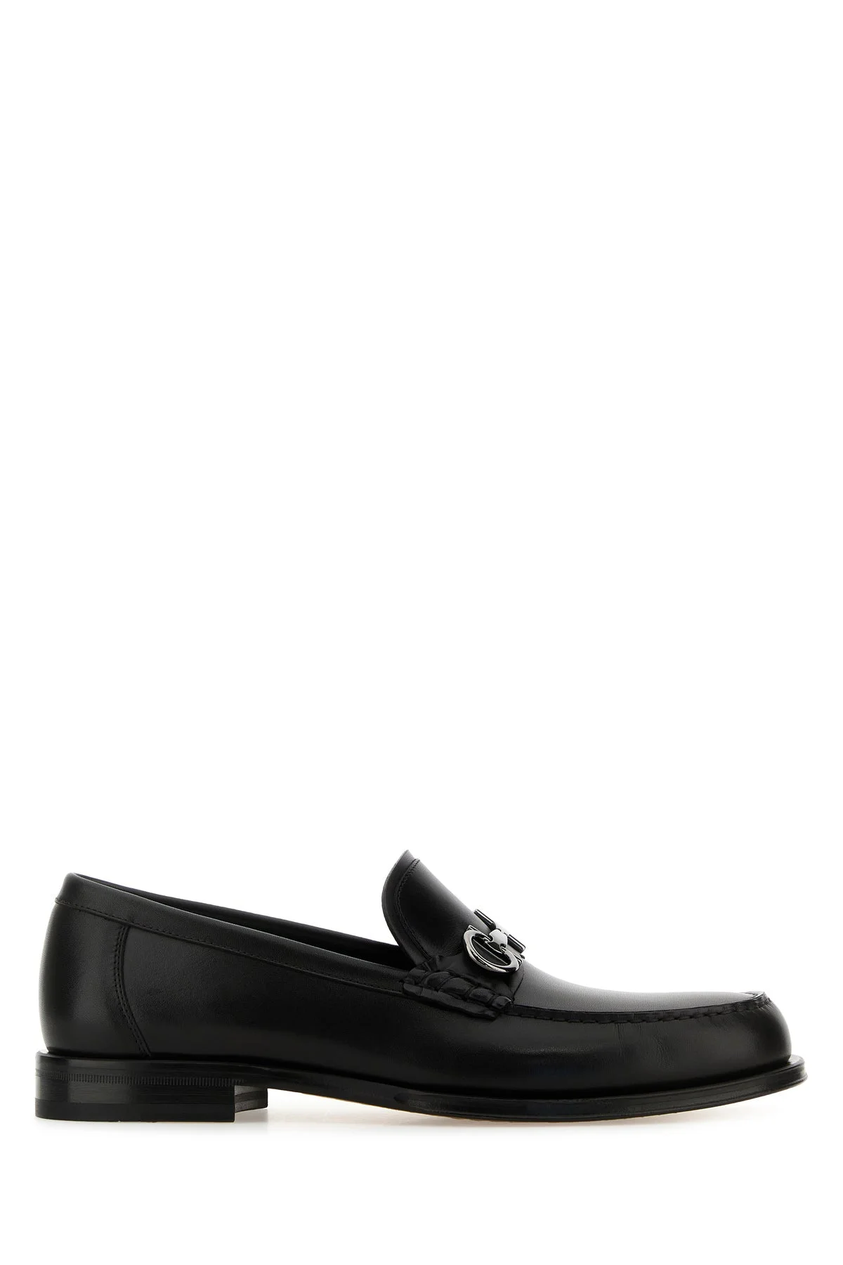 Black leather Teatro loafers - 1