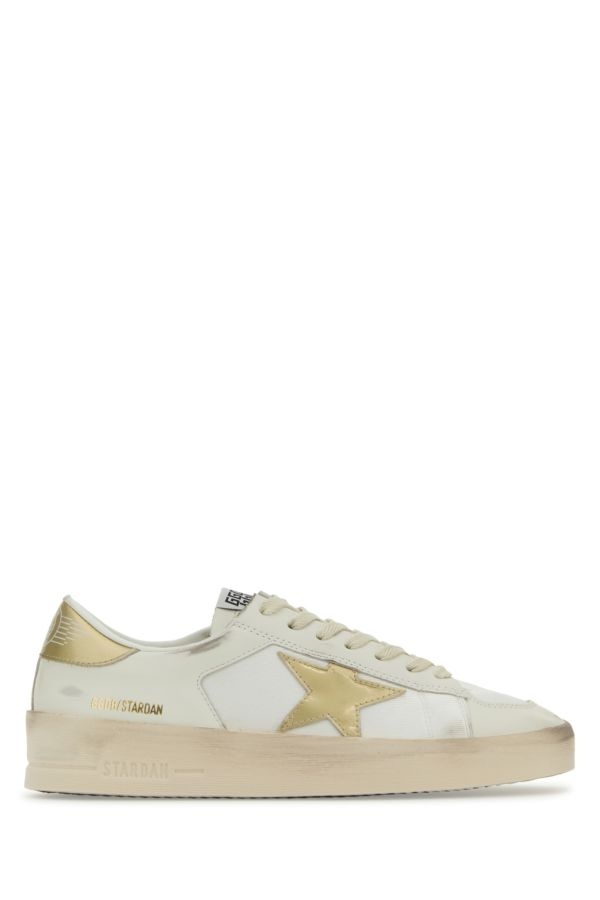 Golden Goose Deluxe Brand Woman White Leather Stardan Sneakers - 1