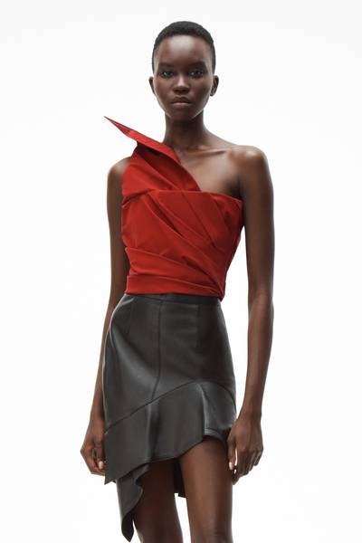 Alexander Wang RUCHED ONE SHOULDER BLOUSE outlook