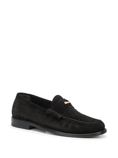 Rhude suede penny loafers outlook