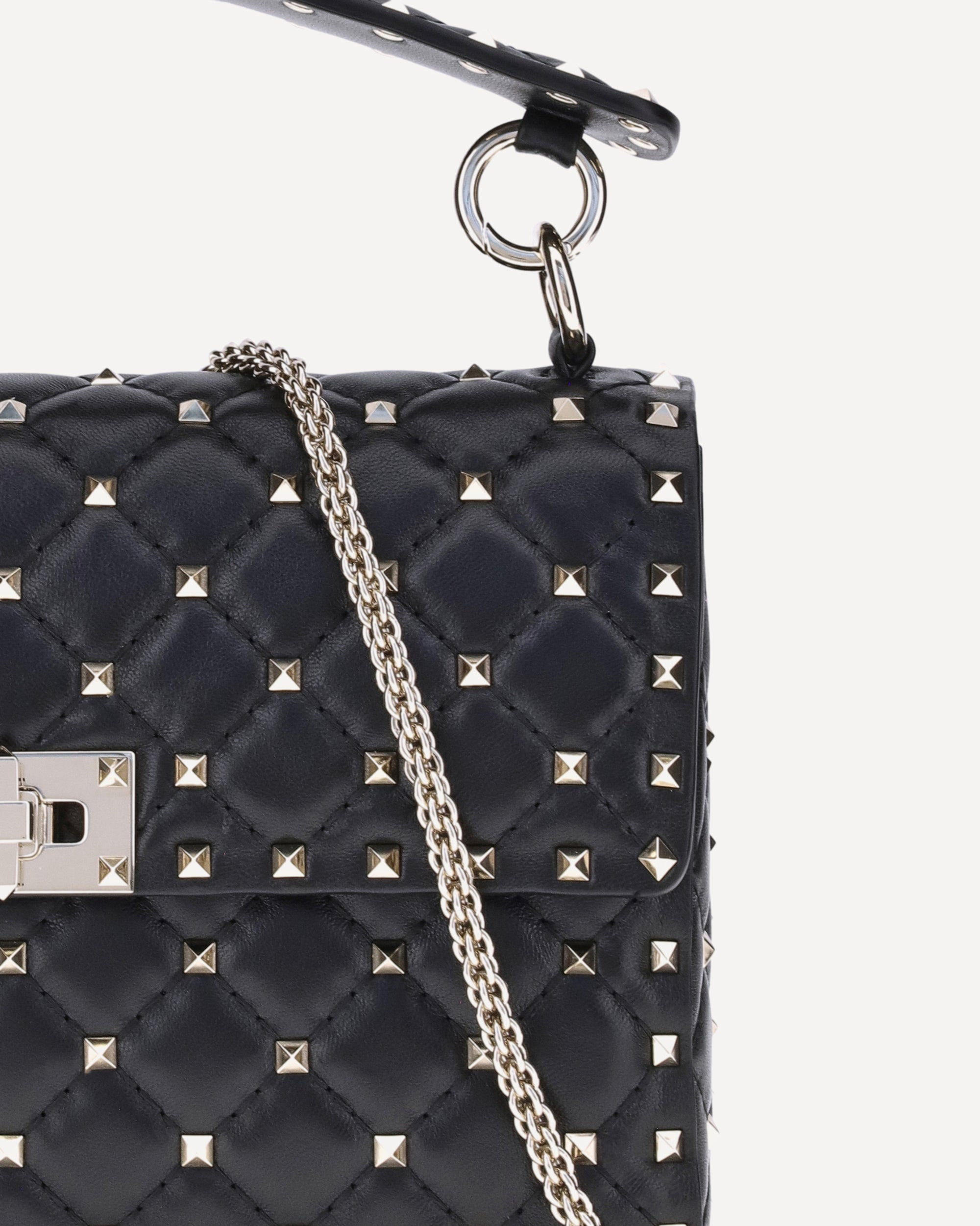Medium Rockstud Spike Shoulder Bag - 4
