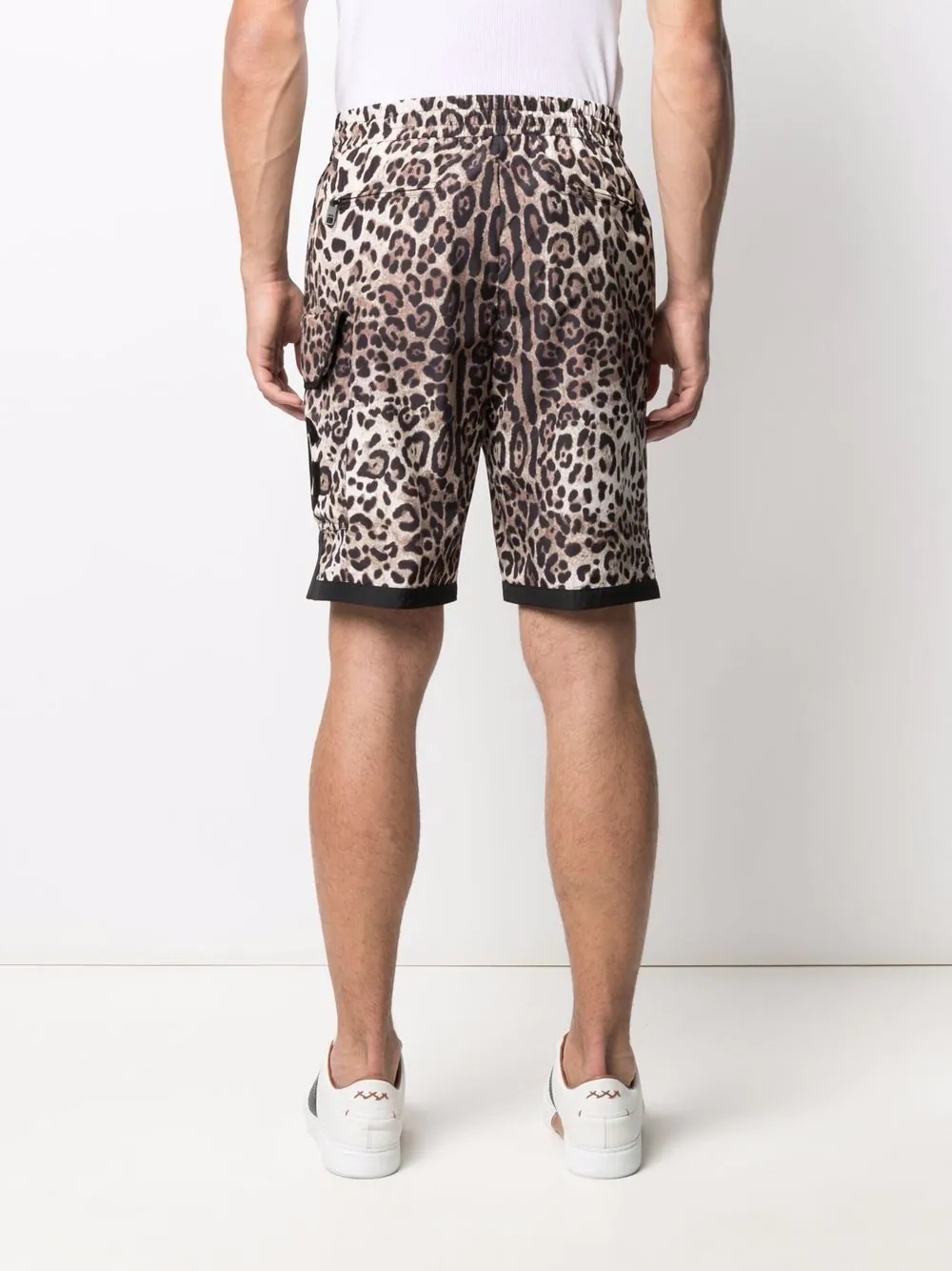 DG patch leopard print shorts - 4