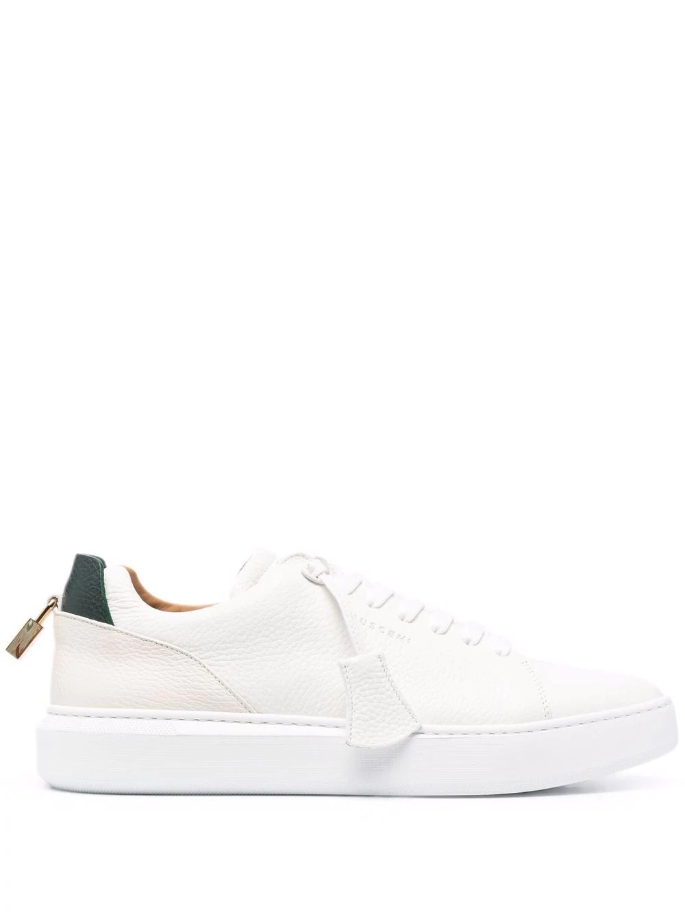 padlock-detail low top sneakers - 1